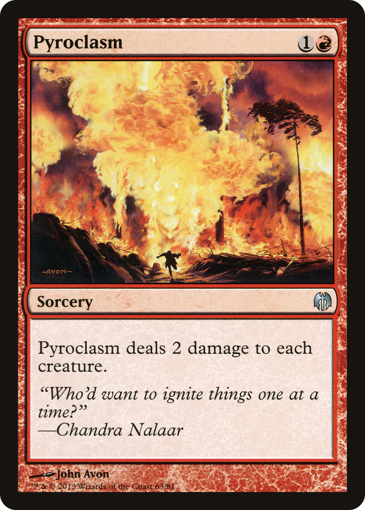 Pyroclasm (DDL-063) [Misc] Duel Decks: Heroes vs. Monsters MTG Single Wizards of the Coast
