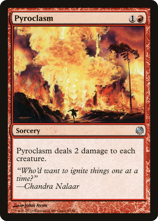 Pyroclasm (DDL-063) [Misc] Duel Decks: Heroes vs. Monsters MTG Single Wizards of the Coast