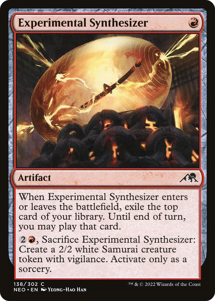 Experimental Synthesizer (NEO-138) [Kamigawa: Neon Dynasty] MTG Single Wizards of the Coast