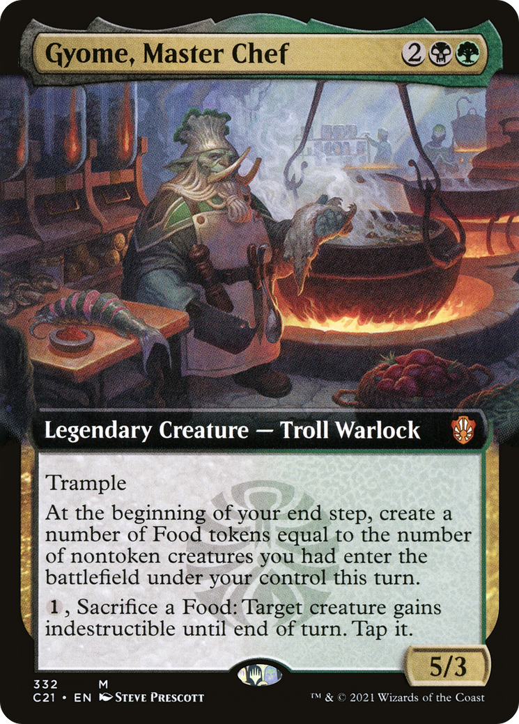 Gyome, Master Chef (C21-332) [Commander 2021] (Extended Art) MTG Single Wizards of the Coast