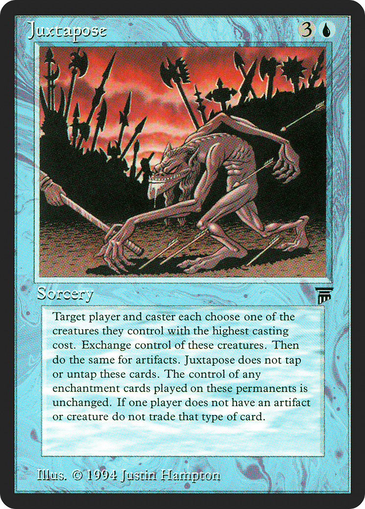 Juxtapose (LEG-) [Oldschool] Legends MTG Single Wizards of the Coast
