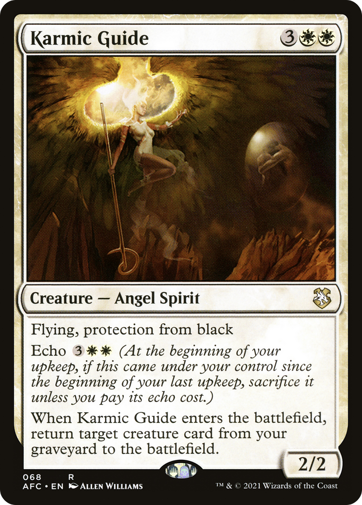 Karmic Guide (AFC-068) [Forgotten Realms Commander] MTG Single Wizards of the Coast