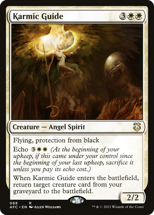 Karmic Guide (AFC-068) [Forgotten Realms Commander] MTG Single Wizards of the Coast