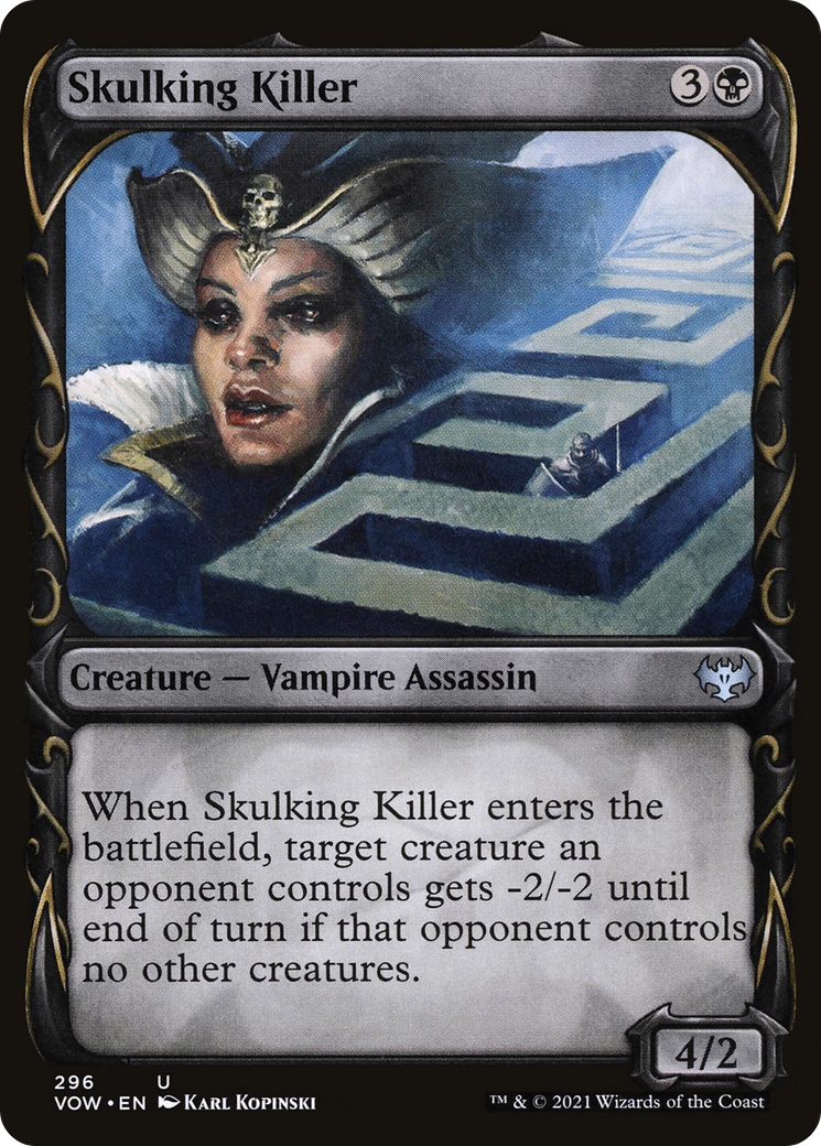 Skulking Killer (VOW-296) [Innistrad: Crimson Vow] (Showcase) Foil MTG Single Wizards of the Coast
