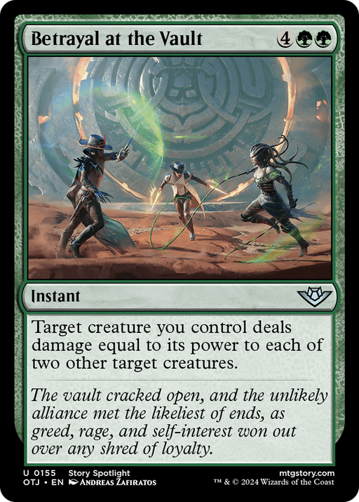 Betrayal at the Vault (OTJ-155) [Outlaws of Thunder Junction] Foil MTG Single Wizards of the Coast