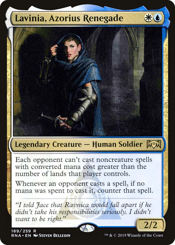 Lavinia, Azorius Renegade (RNA-189) [Ravnica Allegiance] Foil MTG Single Wizards of the Coast