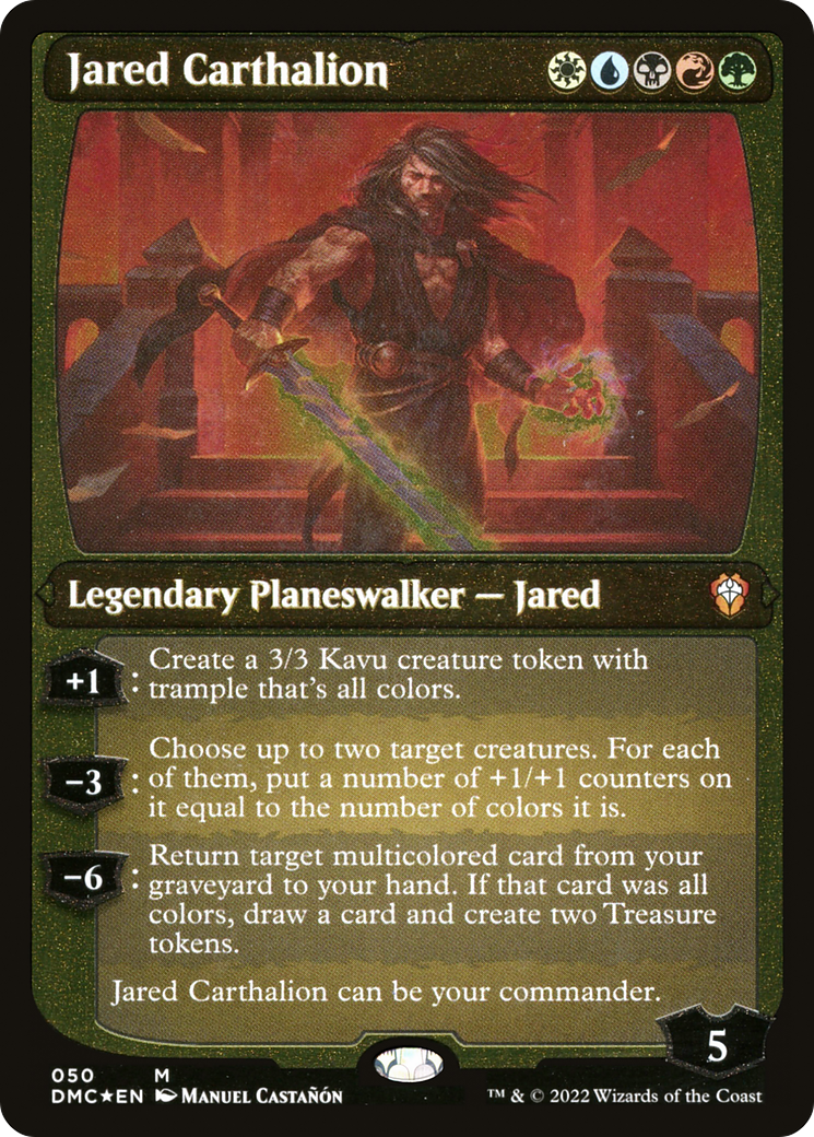 Jared Carthalion (DMC-050) [Dominaria United Commander] Etched Foil MTG Single Wizards of the Coast