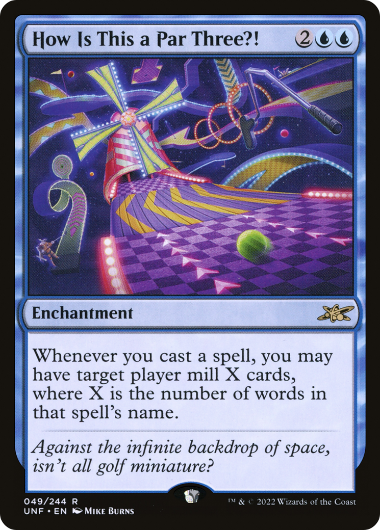 How Is This a Par Three?! (UNF-049) [Unfinity] Foil MTG Single Wizards of the Coast
