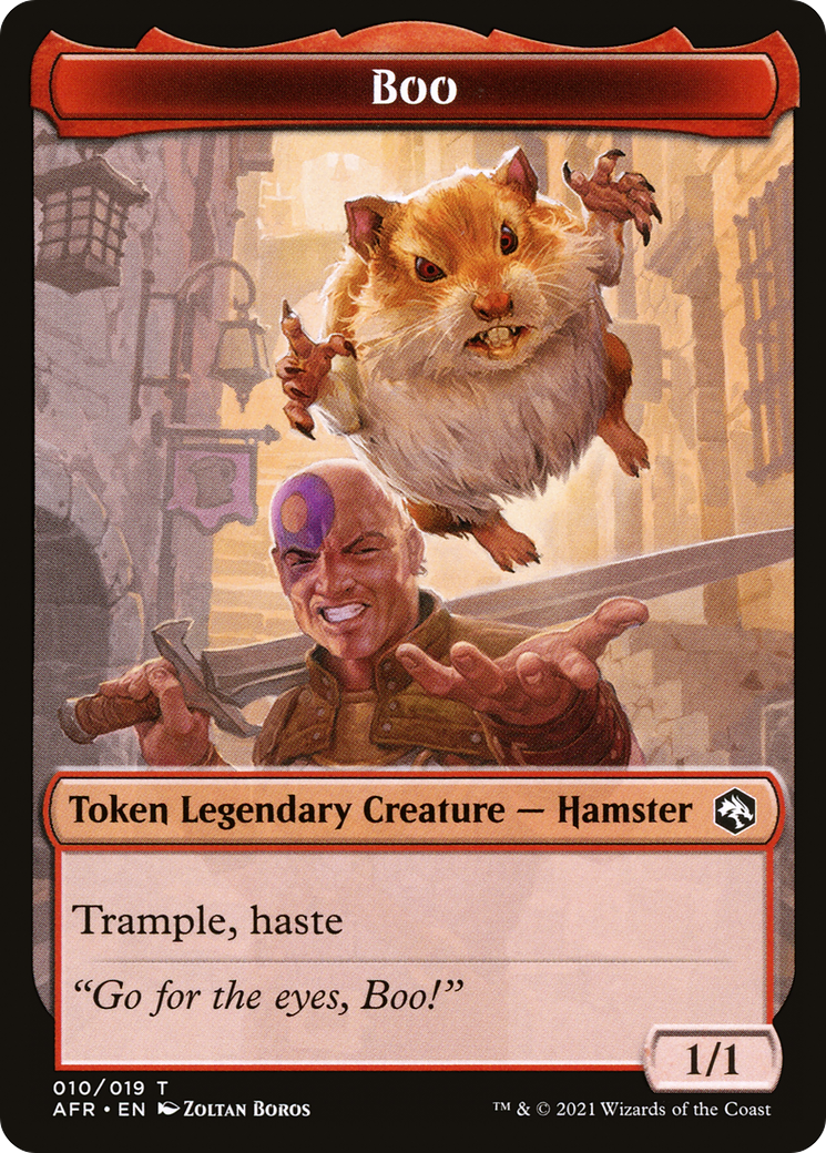 Boo Token [Dungeons & Dragons: Adventures in the Forgotten Realms Tokens] MTG Single Magic: The Gathering