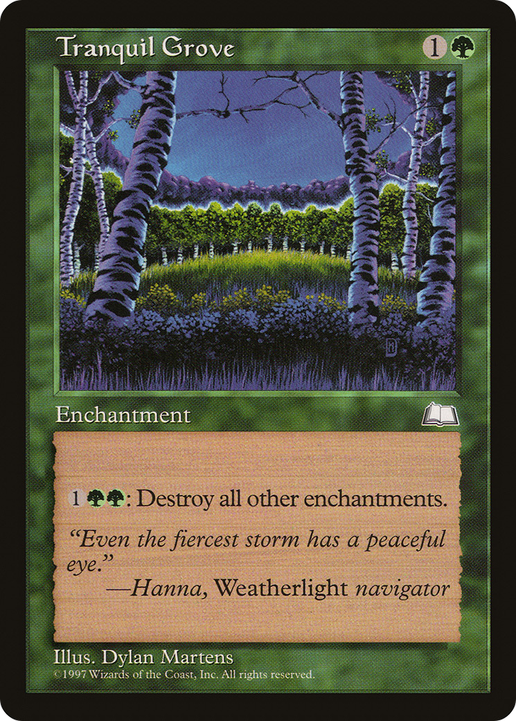 Tranquil Grove (WTH-142) [Weatherlight] MTG Single Wizards of the Coast