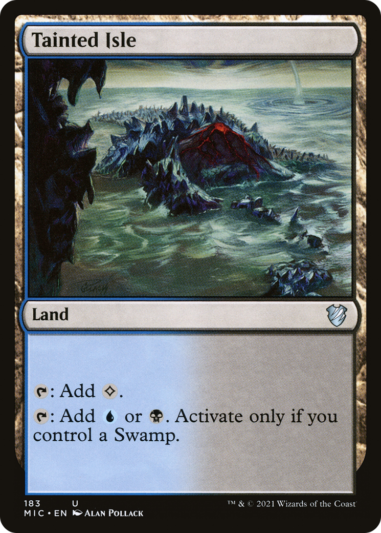 Tainted Isle (MIC-183) [Midnight Hunt Commander] MTG Single Wizards of the Coast