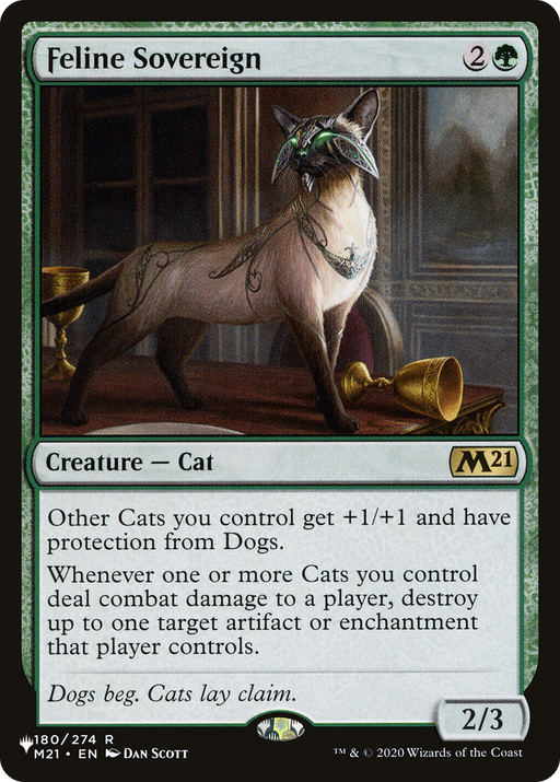 Feline Sovereign (LIST-180) [Mystery Booster] The List MTG Single Wizards of the Coast