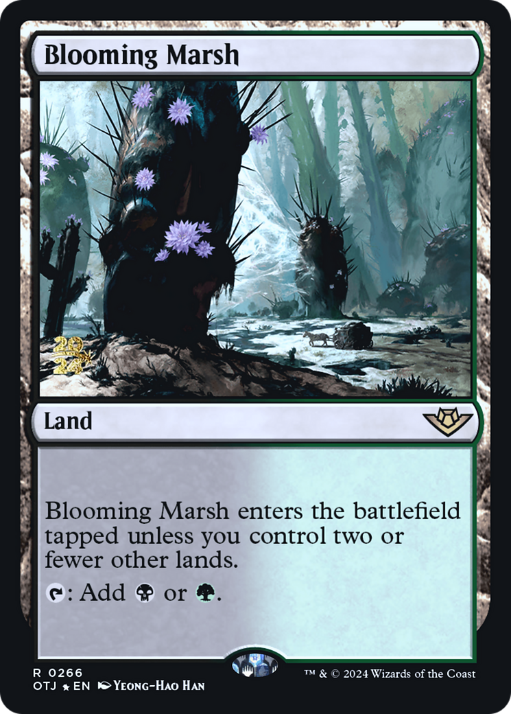 Blooming Marsh (OTJ) (PRE-266) [Outlaws of Thunder Junction Promos] Foil MTG Single Wizards of the Coast