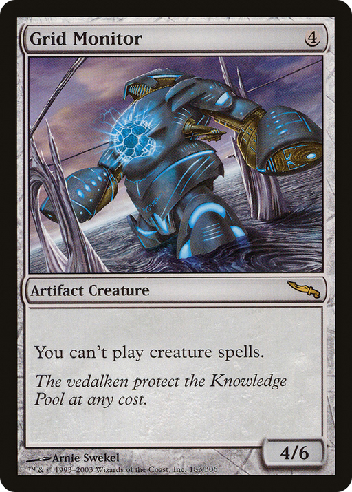 Grid Monitor (MRD-183) [Mirrodin] MTG Single Wizards of the Coast