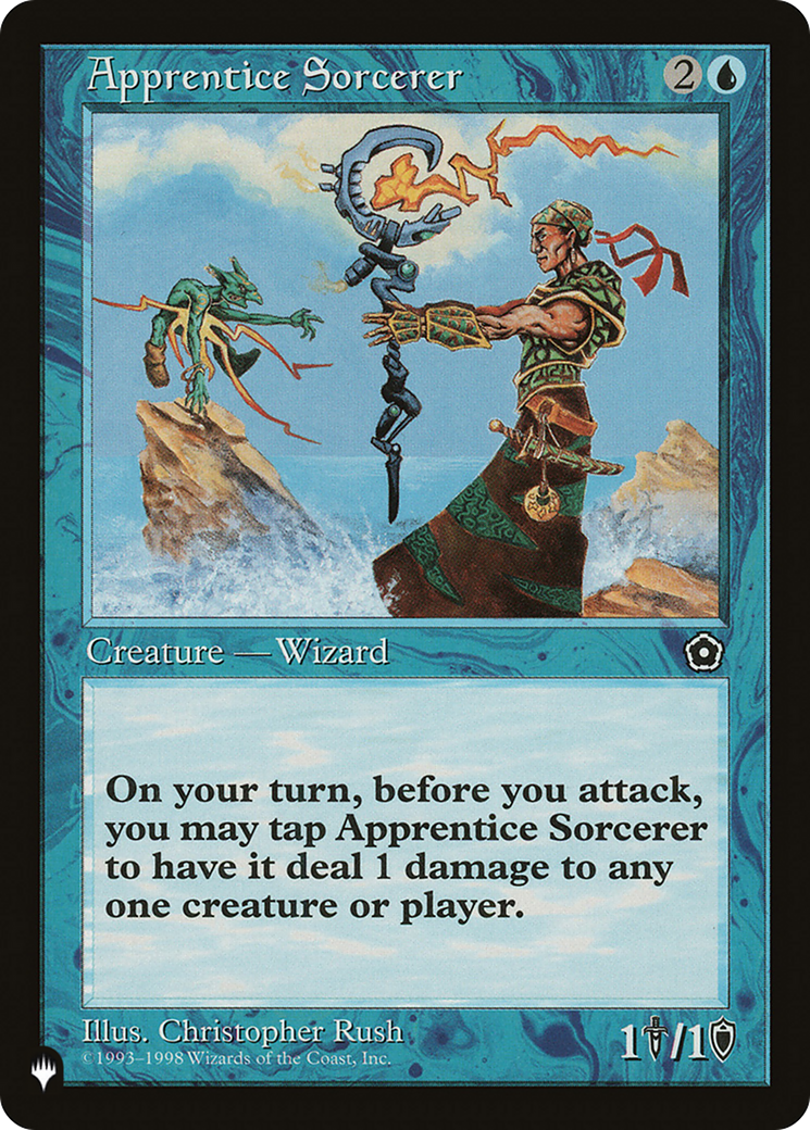 Apprentice Sorcerer (LIST-P02-32) [The List] MTG Single Magic: The Gathering