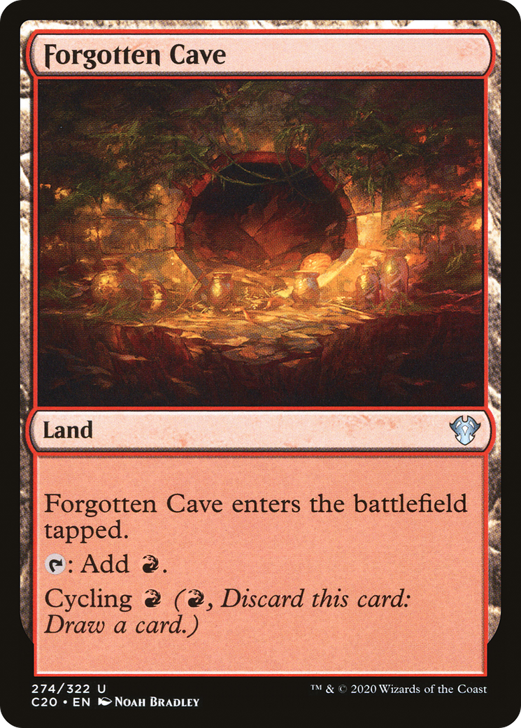 Forgotten Cave (C20-274) [Commander 2020] MTG Single Wizards of the Coast