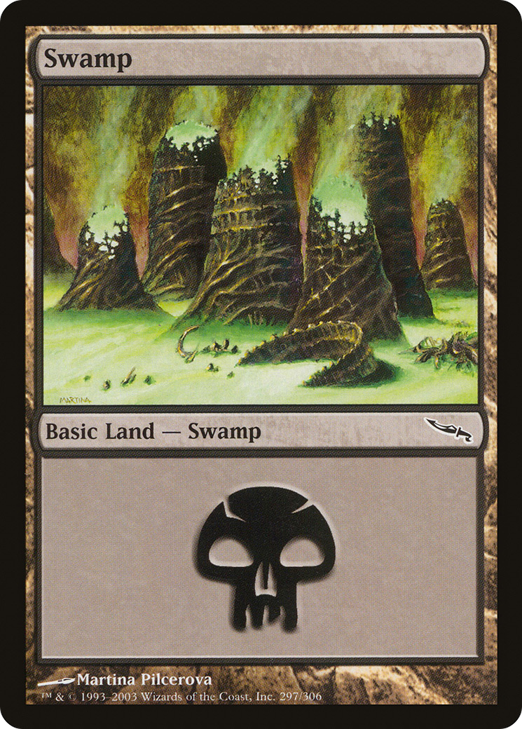 Swamp (MRD-297) [Mirrodin] MTG Single Wizards of the Coast