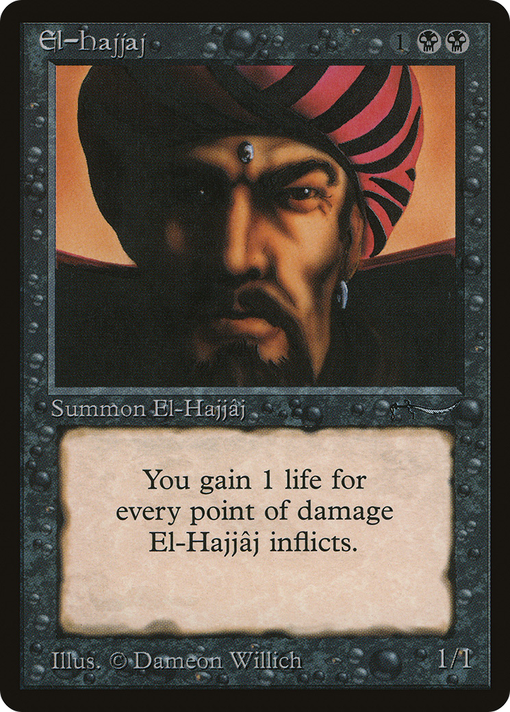 El-Hajjaj (ARN-) [Oldschool] Arabian Nights MTG Single Wizards of the Coast