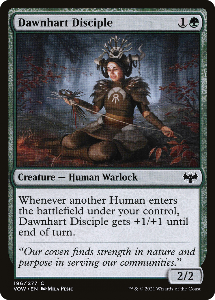 Dawnhart Disciple (VOW-196) [Innistrad: Crimson Vow] Foil MTG Single Wizards of the Coast