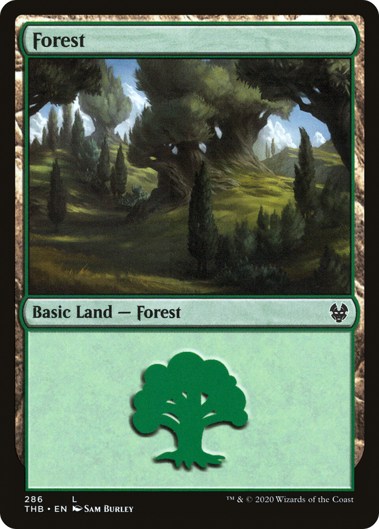 Forest (THB-286) [Theros Beyond Death] MTG Single Wizards of the Coast