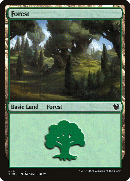 Forest (THB-286) [Theros Beyond Death] Foil MTG Single Wizards of the Coast