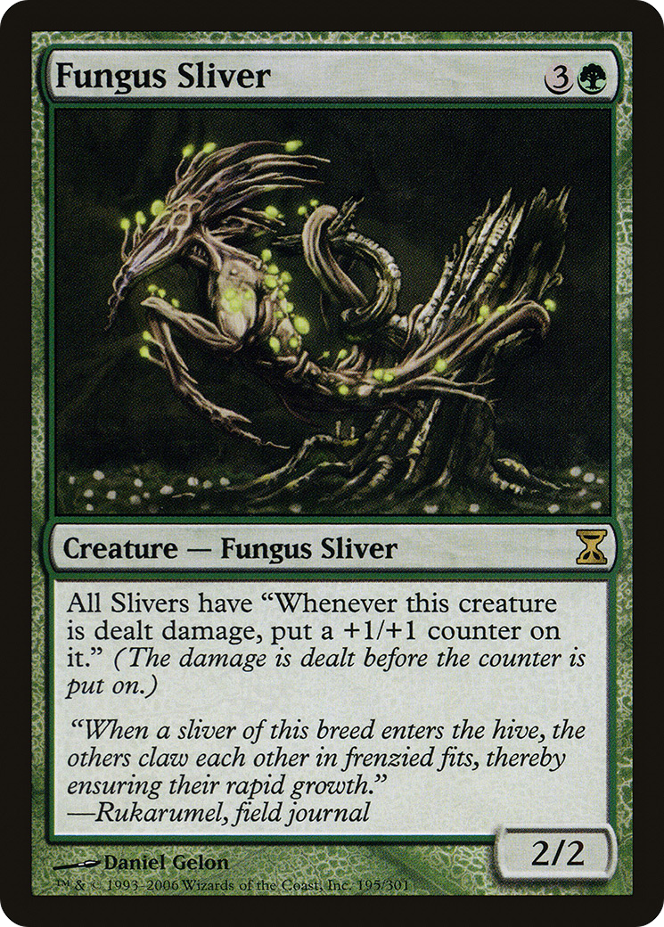 Fungus Sliver (TSP-195) [Time Spiral] Foil MTG Single Wizards of the Coast