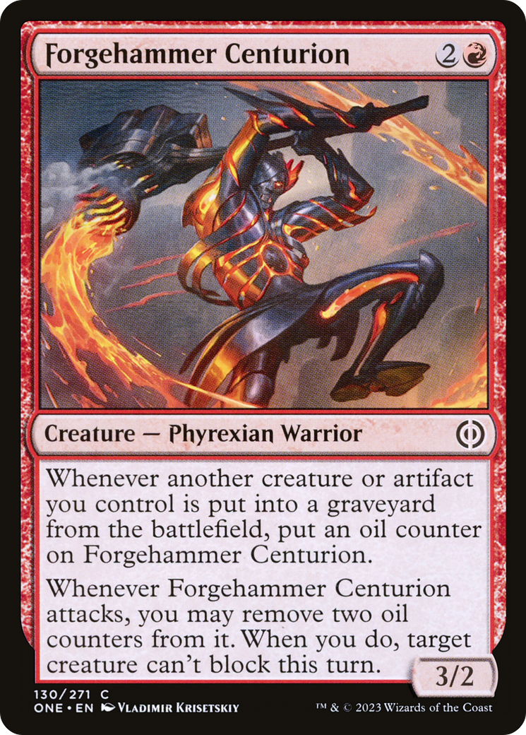 Forgehammer Centurion (ONE-130) [Phyrexia: All Will Be One] Foil MTG Single Wizards of the Coast