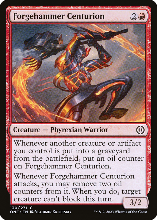 Forgehammer Centurion (ONE-130) [Phyrexia: All Will Be One] Foil MTG Single Wizards of the Coast
