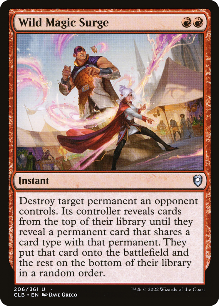 Wild Magic Surge (CLB-206) [Commander Legends: Battle for Baldur's Gate] MTG Single Wizards of the Coast