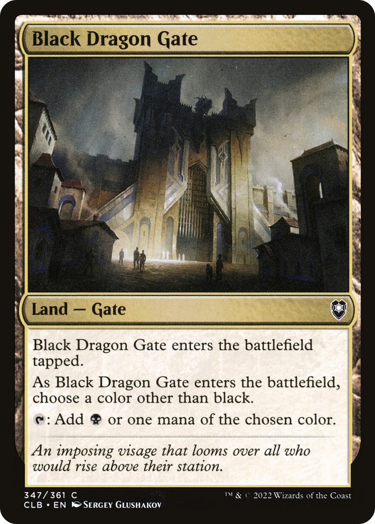 Black Dragon Gate (CLB-347) [Commander Legends: Battle for Baldur's Gate] MTG Single Wizards of the Coast