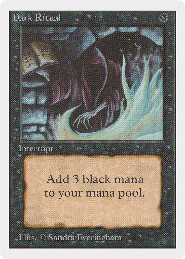 Dark Ritual (2ED-) [Oldschool] Unlimited Edition MTG Single Wizards of the Coast