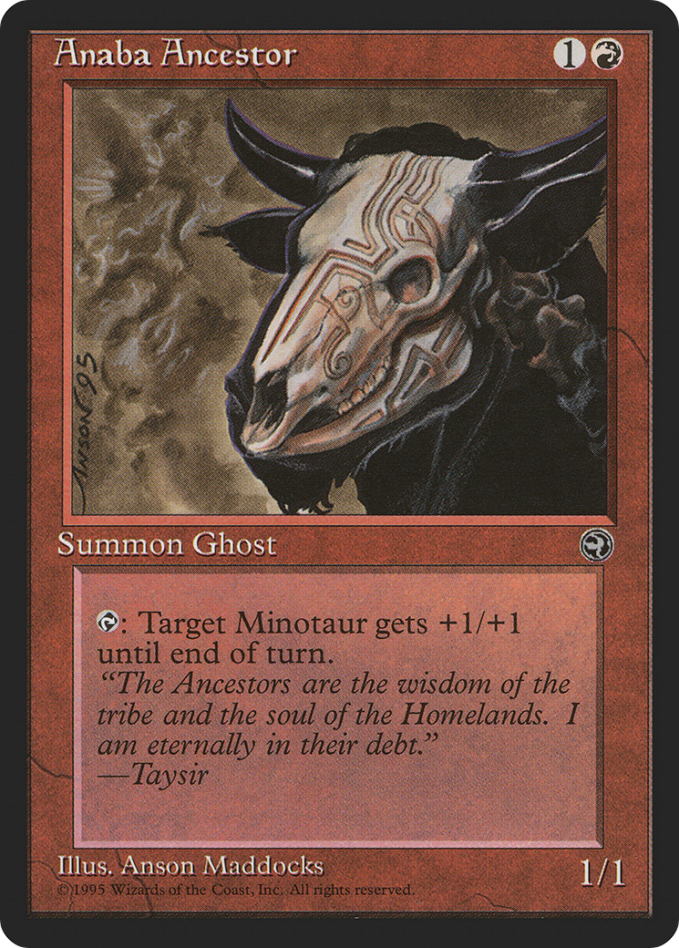 Anaba Ancestor (HML-) [Homelands] MTG Single Wizards of the Coast