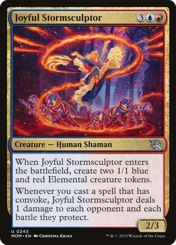 Joyful Stormsculptor (MOM-243) [March of the Machine] MTG Single Wizards of the Coast