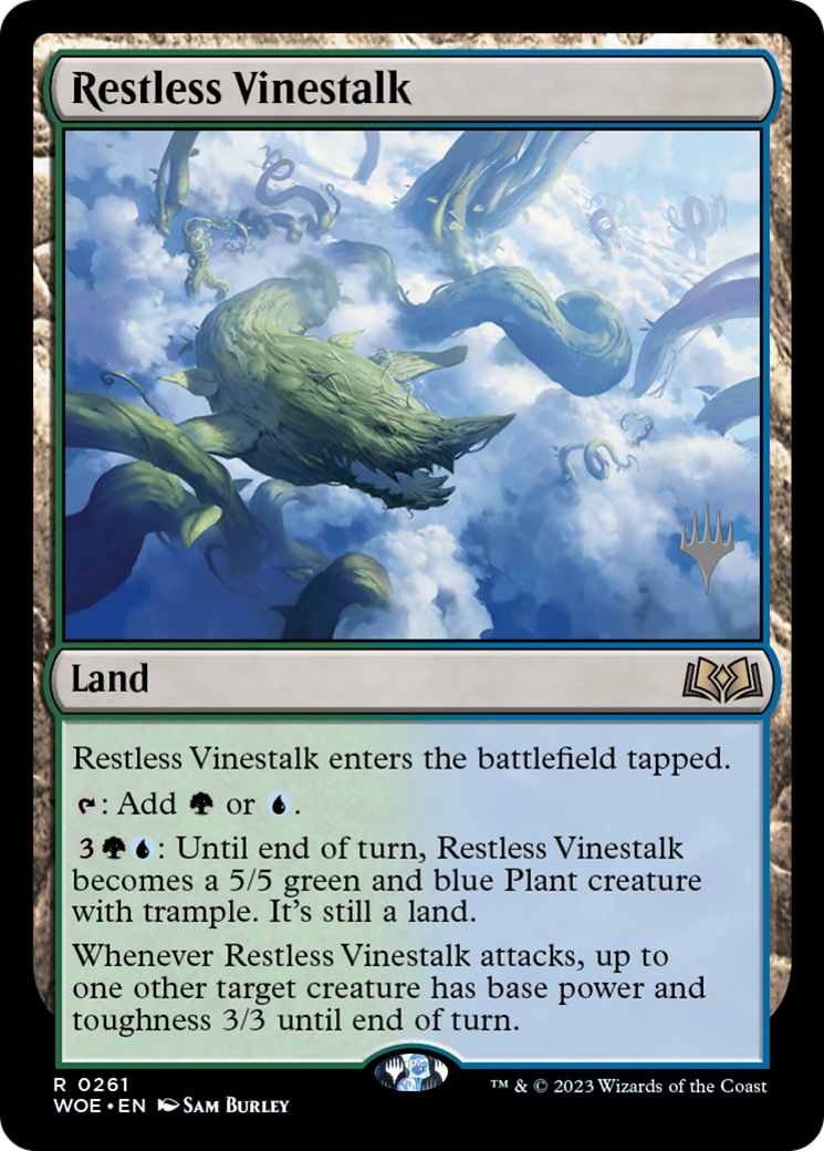 Restless Vinestalk (PPWOE-261) [Wilds of Eldraine Promos] MTG Single Wizards of the Coast