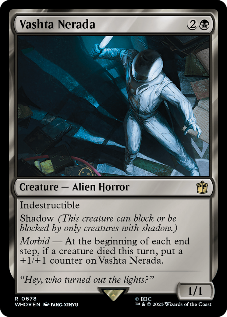 Vashta Nerada (Surge Foil) (WHO-678) [Doctor Who] Foil MTG Single Wizards of the Coast
