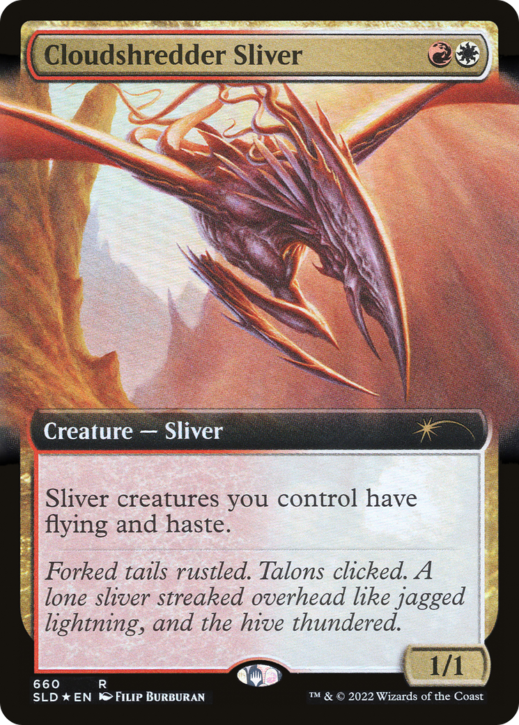 Cloudshredder Sliver (SLD-660) [Secret Lair] Drop (Extended Art) Foil MTG Single Wizards of the Coast