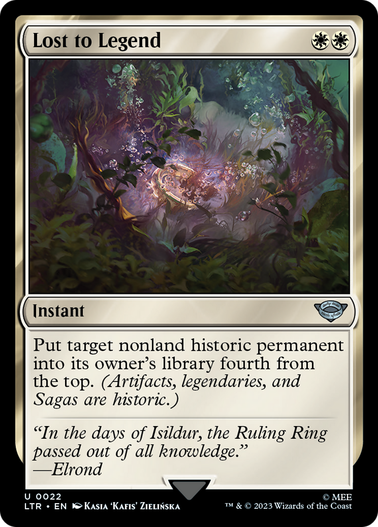 Lost to Legend (LTR-022) [The Lord of the Rings: Tales of Middle-earth] Foil MTG Single Wizards of the Coast