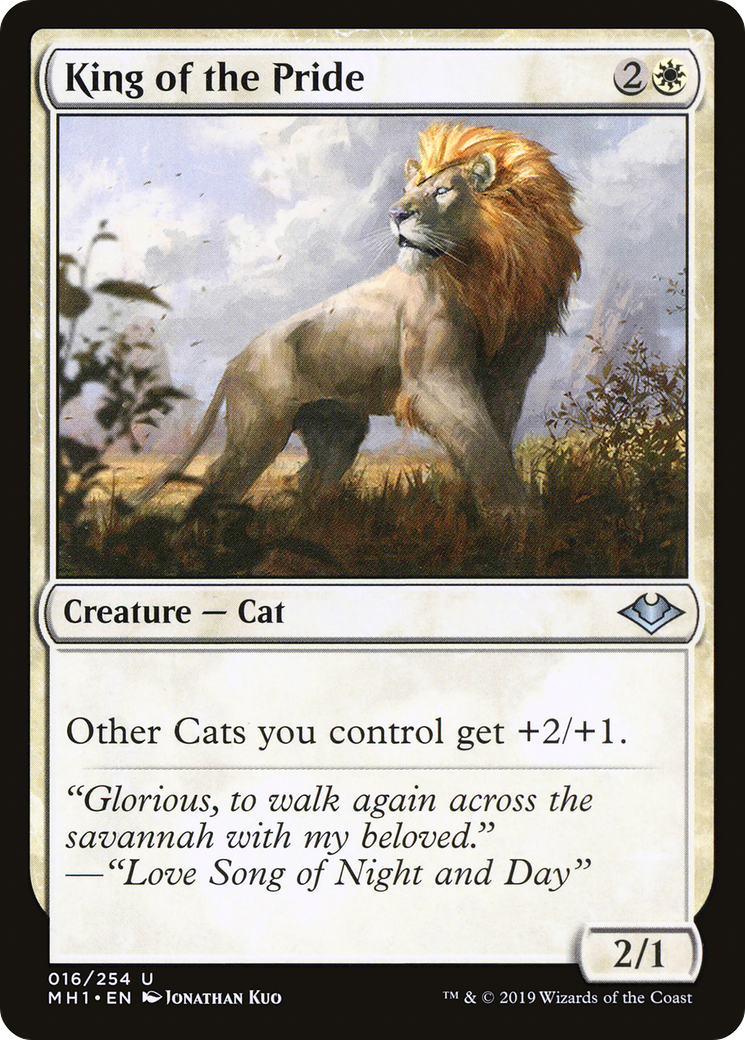 King of the Pride (MH1-016) [Modern Horizons] Foil MTG Single Modern Horizons