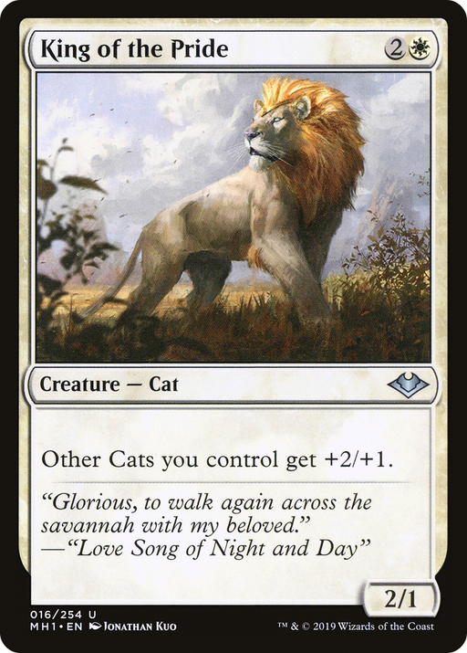 King of the Pride (MH1-016) [Modern Horizons] Foil MTG Single Modern Horizons