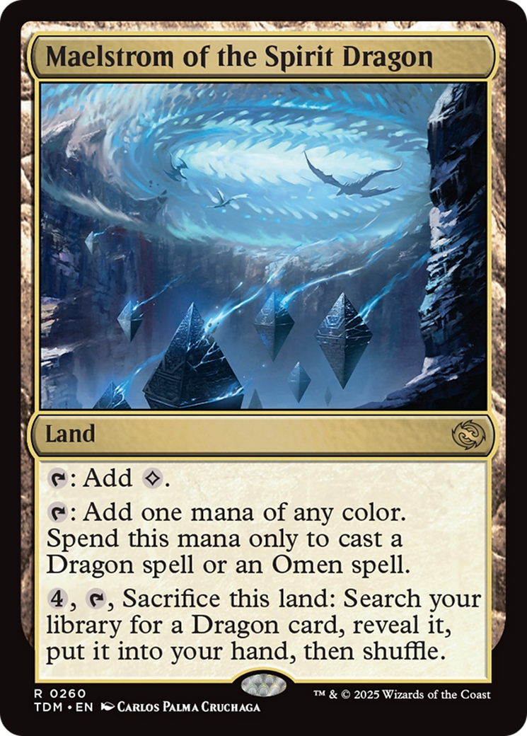 Maelstrom of the Spirit Dragon (TDM-260) [Tarkir: Dragonstorm] Foil MTG Single Wizards of the Coast