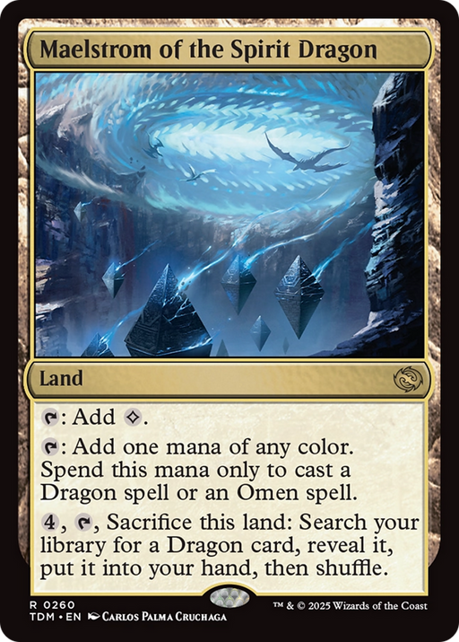 Maelstrom of the Spirit Dragon (TDM-260) [Tarkir: Dragonstorm] Foil MTG Single Wizards of the Coast