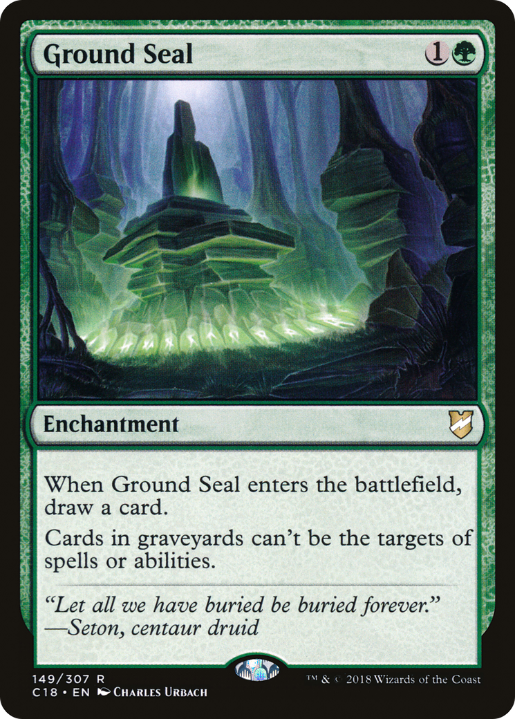 Ground Seal [Commander 2018] MTG Single Magic: The Gathering