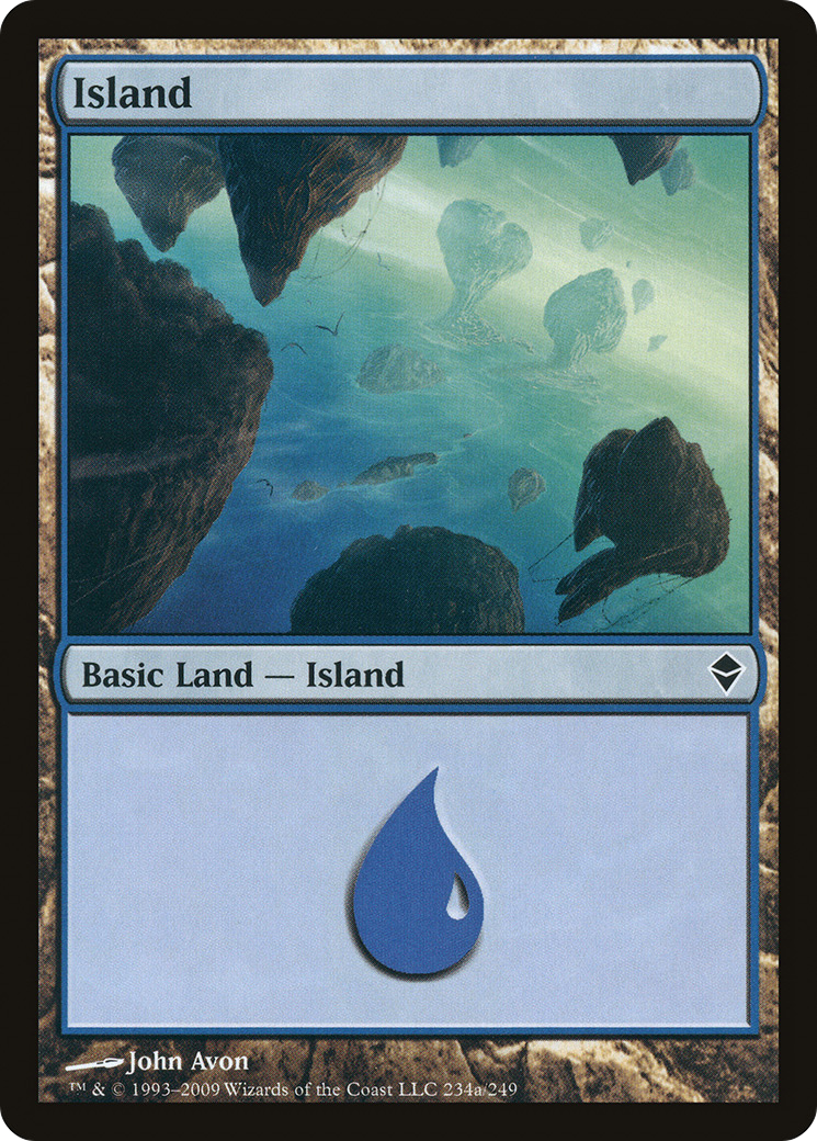 Island (234a) (ZEN-234A) [Zendikar] MTG Single Wizards of the Coast
