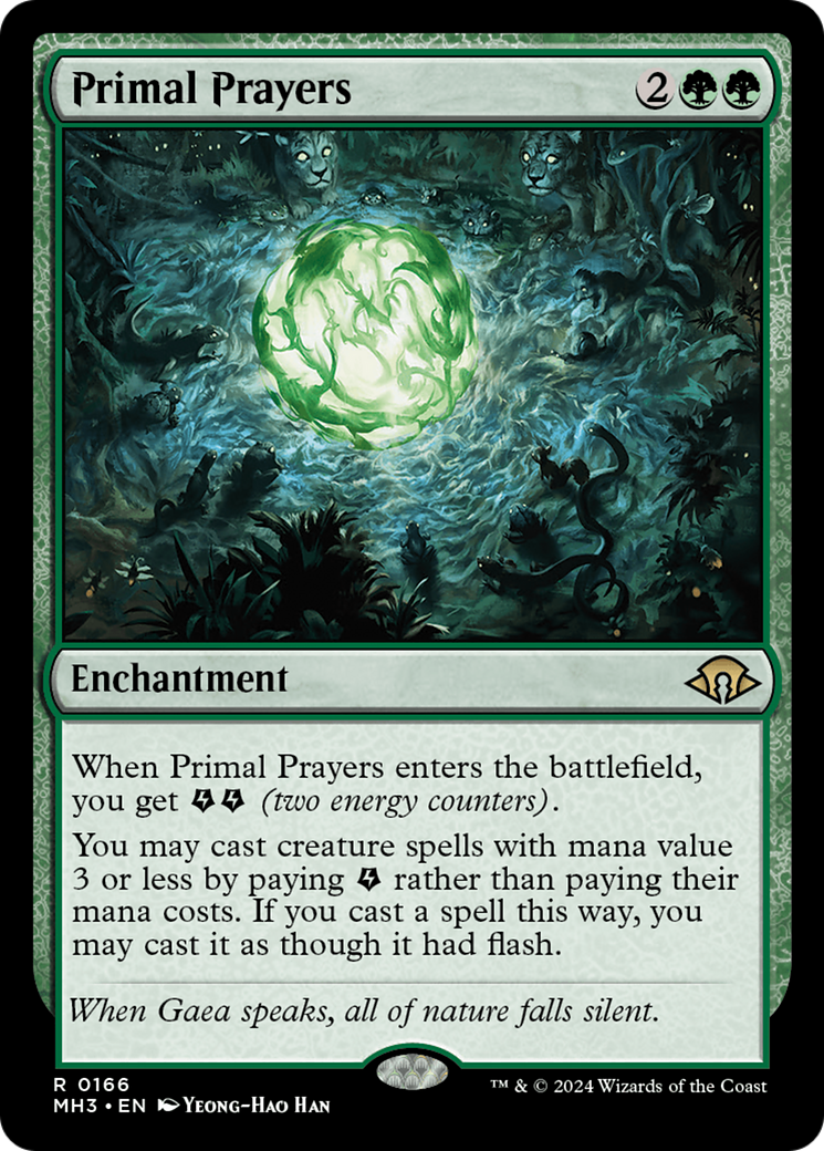 Primal Prayers (MH3-166) [Modern Horizons 3] Foil MTG Single Modern Horizons 3