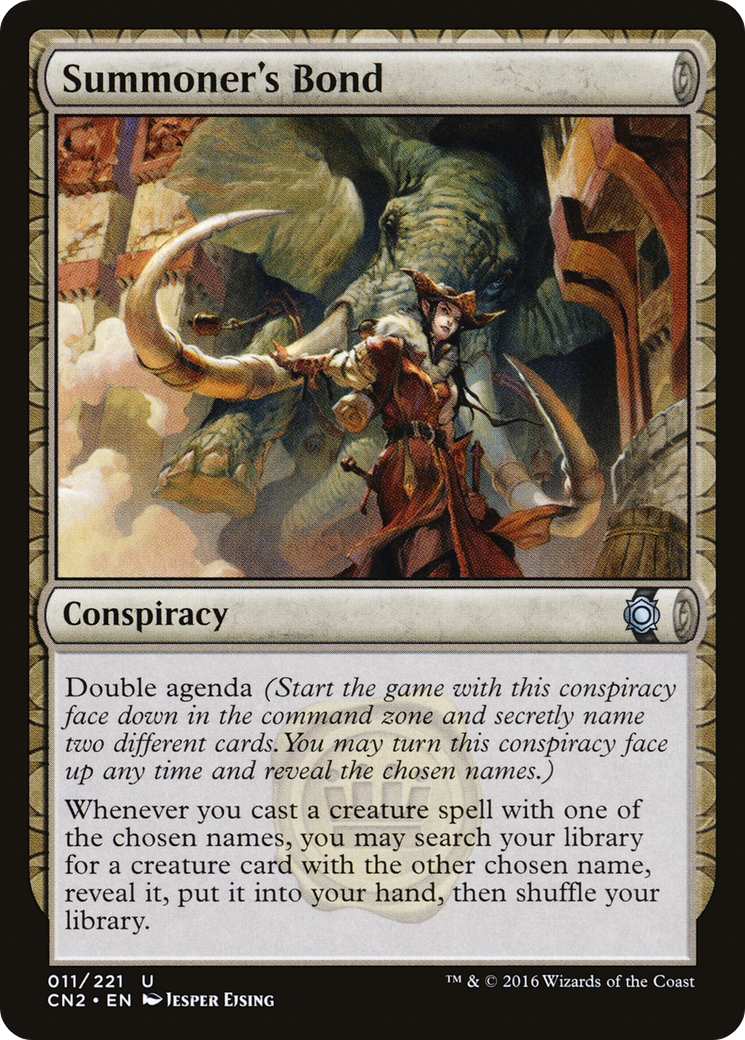 Summoner's Bond (CN2-011) [Conspiracy: Take the Crown] MTG Single Wizards of the Coast