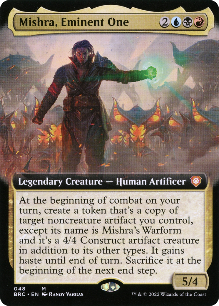 Mishra, Eminent One (BRC-048) [The Brothers' War Commander] (Extended Art) Foil MTG Single Wizards of the Coast