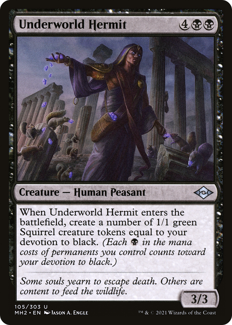 Underworld Hermit (MH2-105) [Modern Horizons 2] MTG Single Modern Horizons 2