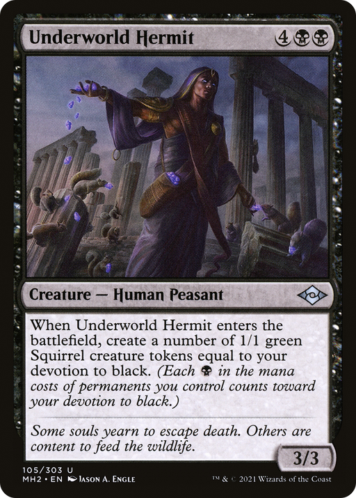 Underworld Hermit (MH2-105) [Modern Horizons 2] MTG Single Modern Horizons 2