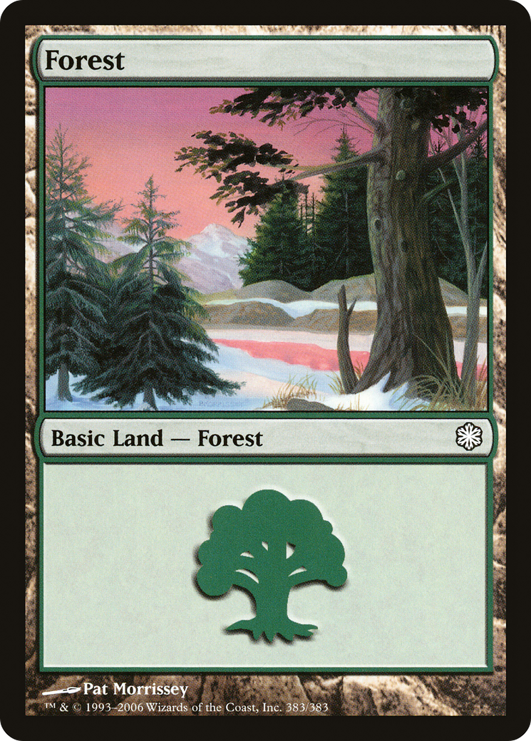 Forest (383) (CTD-383) [Misc] Coldsnap Theme Decks MTG Single Wizards of the Coast