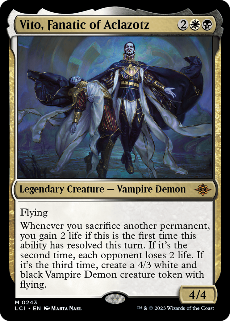 Vito, Fanatic of Aclazotz (LCI-243) [The Lost Caverns of Ixalan] Foil MTG Single Wizards of the Coast